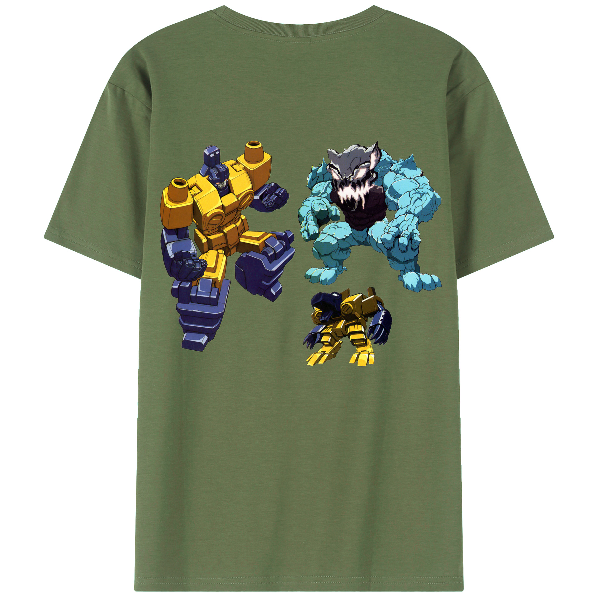  綿100％ メンズ半袖Tシャツ（バックプリント） 通気性